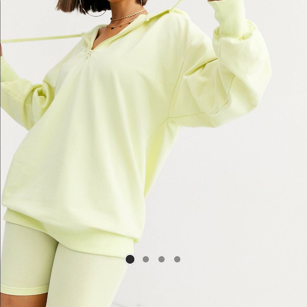 ASOS | Lounge Neon Hoodie + Biker Shorts